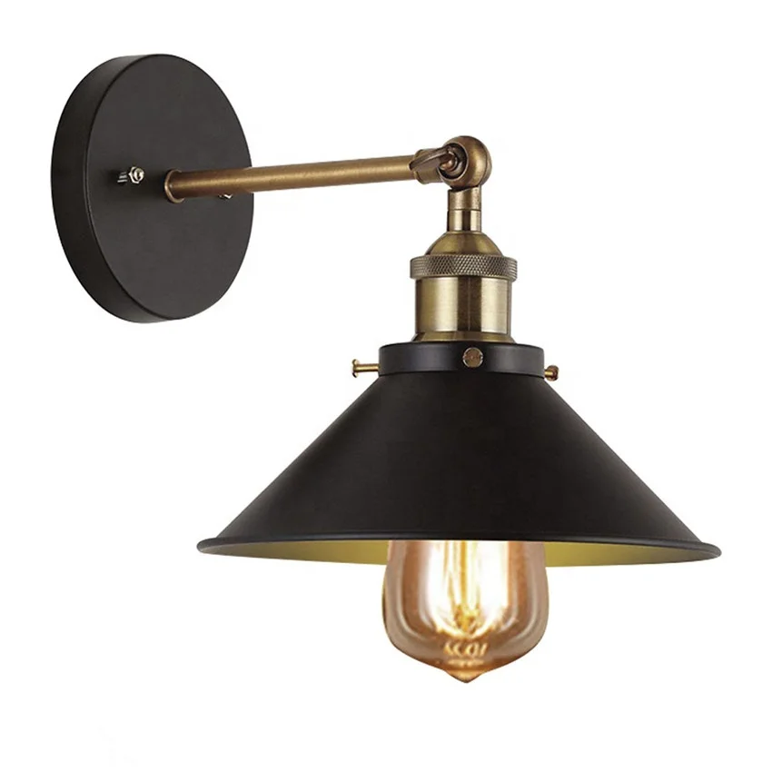 American Style Industrial Vintage Wall Light E27 Retro Bedside Lamp
