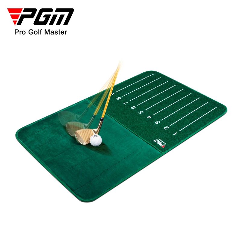 PGM DJD037 corrected standing position golf training chipping mat premium velvet golf mat for swing detection