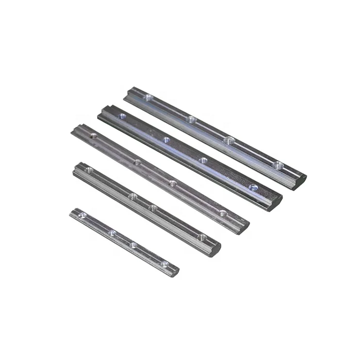 M6 M8  track bracket aluminum profile slot  liner slide connector with 5 hole for led pixel point light