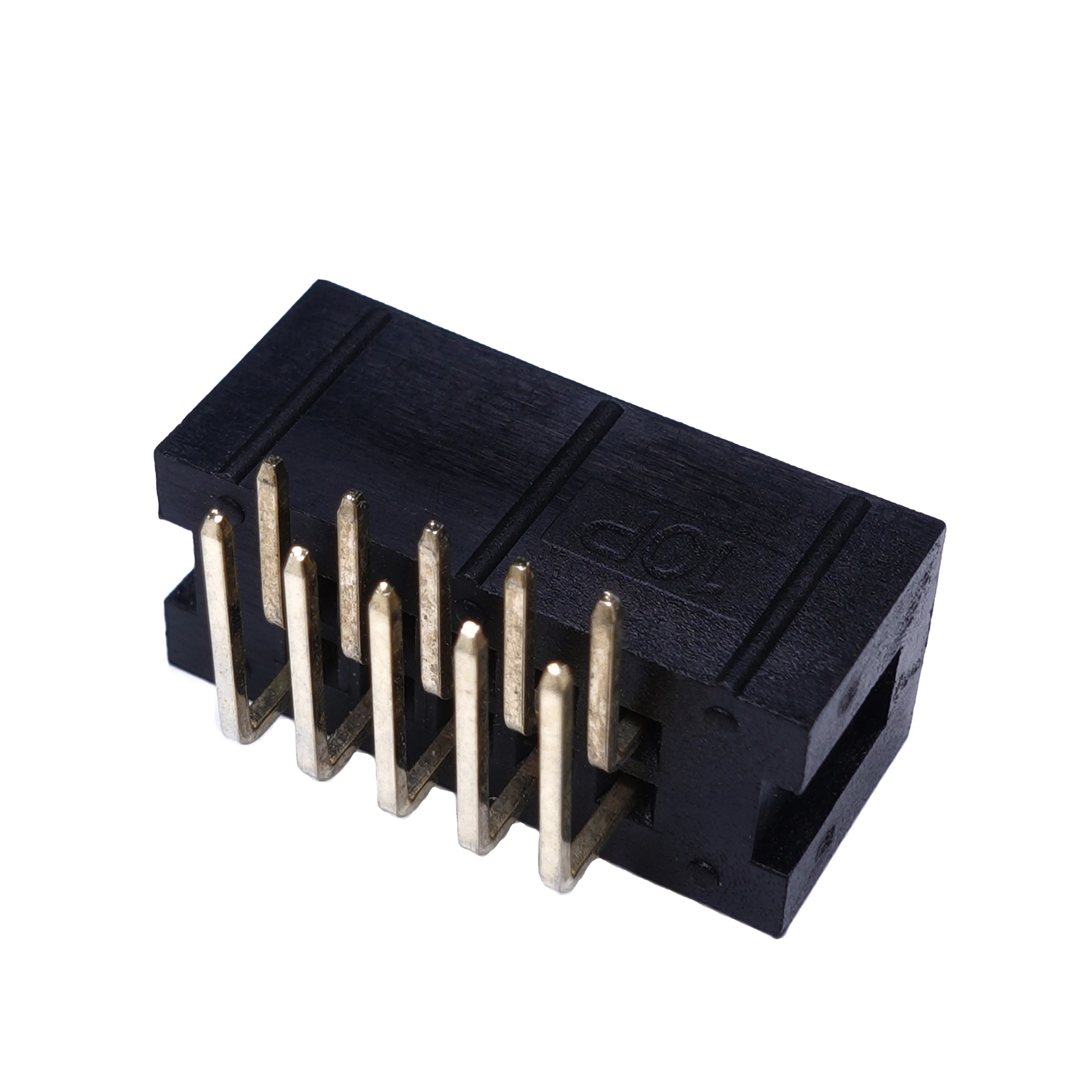 2.54mm OEM  Male 10pin  Dual Row Right Angle  SMD SMT IDC Box Header Connector