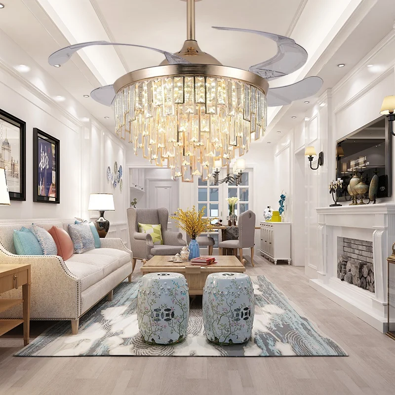 
Lighting Factory Bedroom Led Chandelier Fan Ceiling Fan Light 