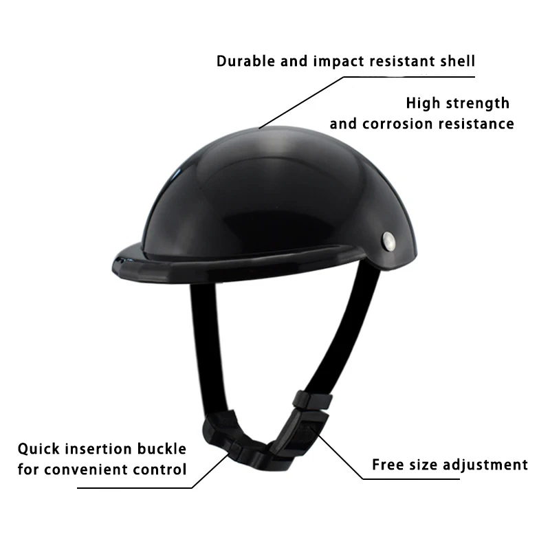 Motorcycle Cycling Pet Safety Helmet and Protective Glasses Set Cat and Dog Headgear Lightweight and Comfortable Helmet for Pets