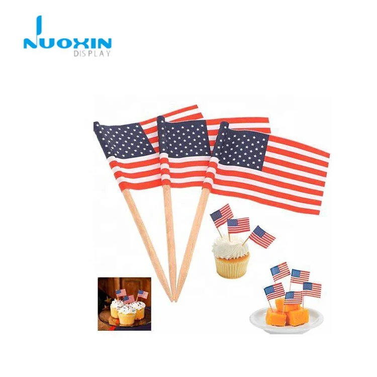  For Food Decoration Assorted Country Toothpick Flags of The