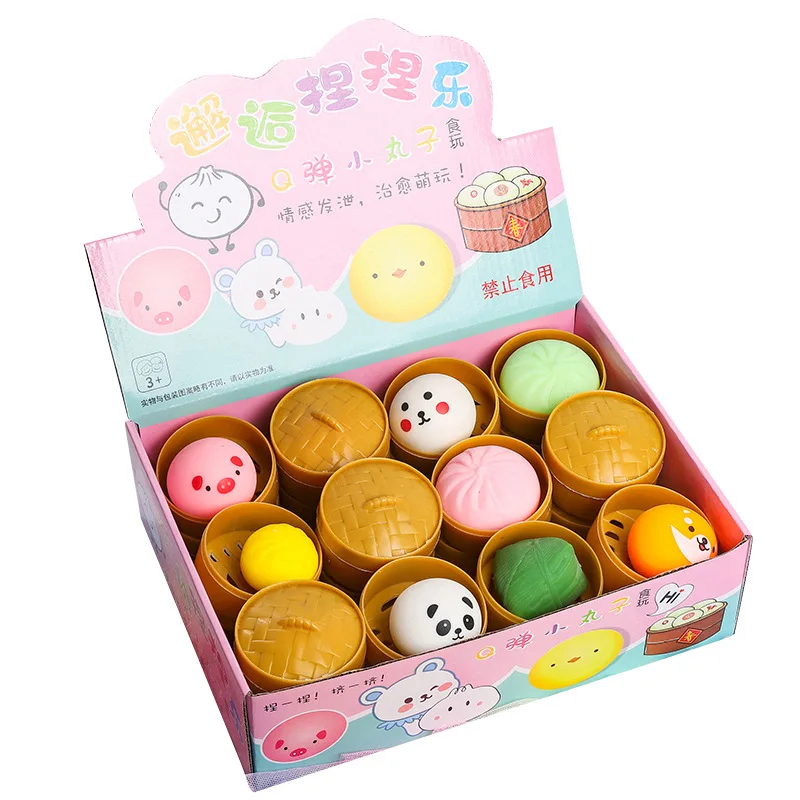 Cartoon blind box steamer squeezing toy stress relief toy decompression cute Super Cute kindergarten children gift