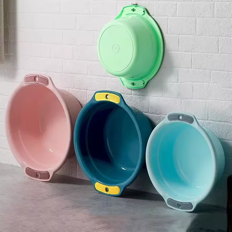 Multiple models of household water basins multi functional thickened plastic basins Circular basin for laundry bathroom kitchen