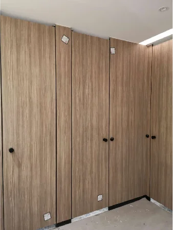 public wood 12mm hpl toilet partition