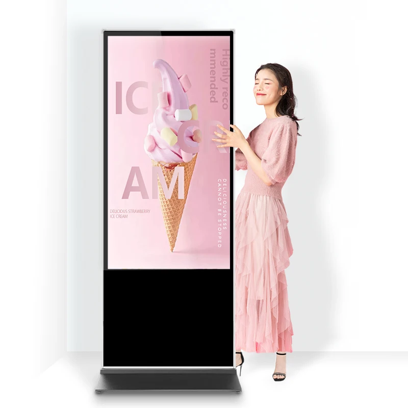 43 55 65 75 Floor Stand Digital Signage Kiosk Interactive Touch Screen Indoor LCD Advertising LCD Display