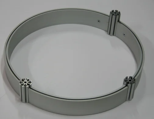 
 Изогнутые алюминиевые луч экструзии для дисплея с 4.3 мм groove  