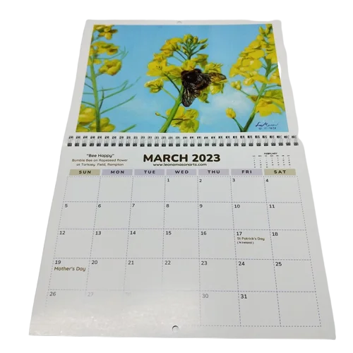 Custom Motivational Inspirational Daily Calendar saddle stitch 2025 custom wall calendar printing