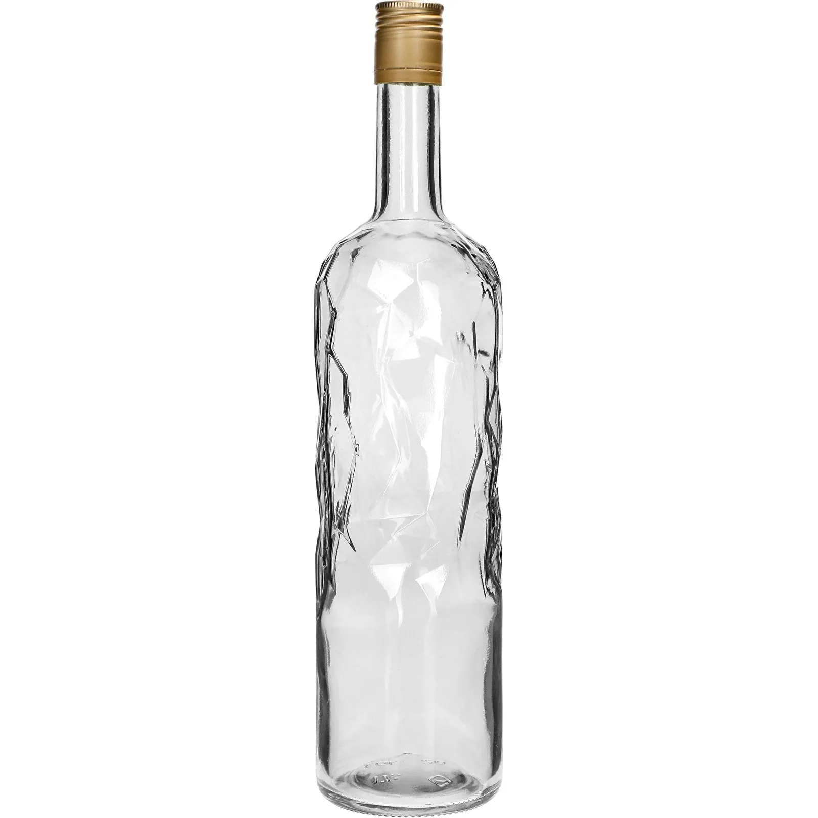 aluminum cap premium high quality clear glass vodka bottles 100cl
