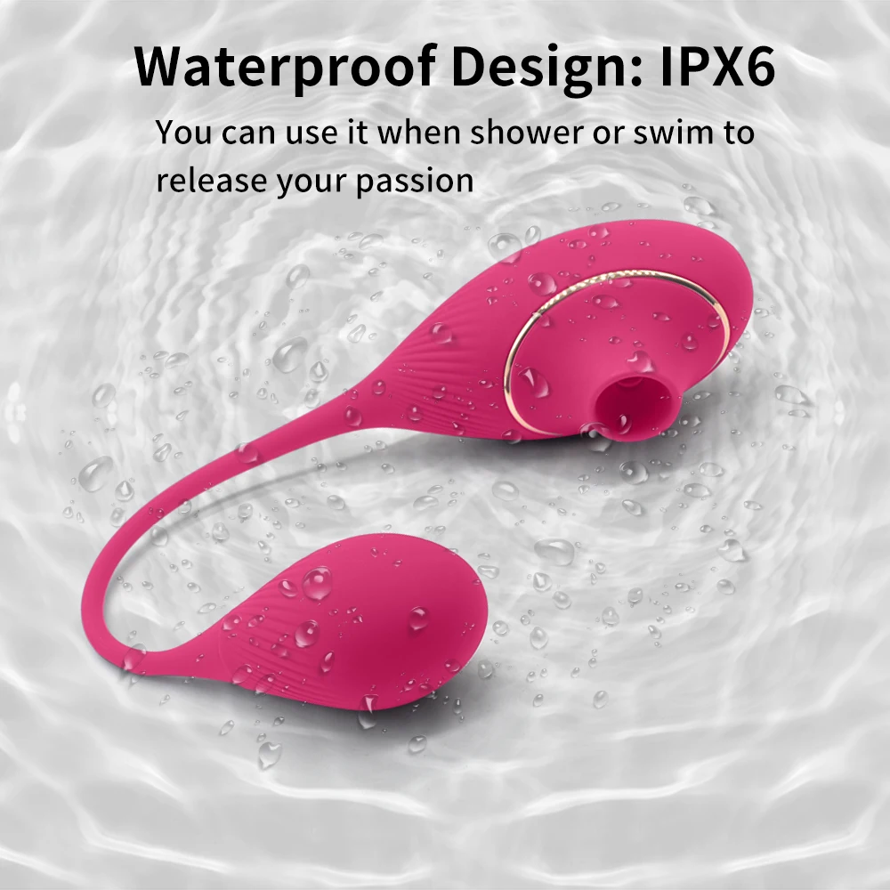 10 Vibration Speeds Luxury Suction Vibrating Egg for Girls