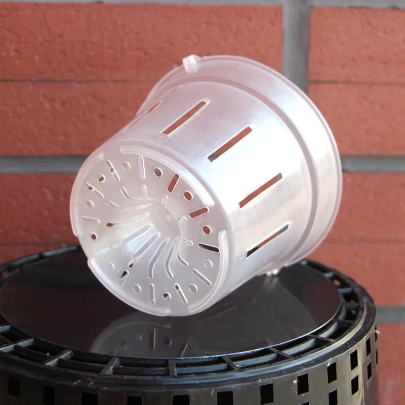 Hot Selling Durable Garden Planter Pot Clear Orchid Pots With Holes Pot Plastic Orchids