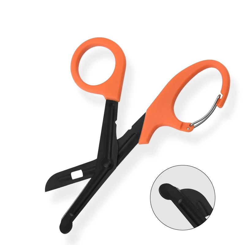 Hot Selling 7.5 Inch Trauma Shears Medical Bandage EMT Scissors with Carabiner