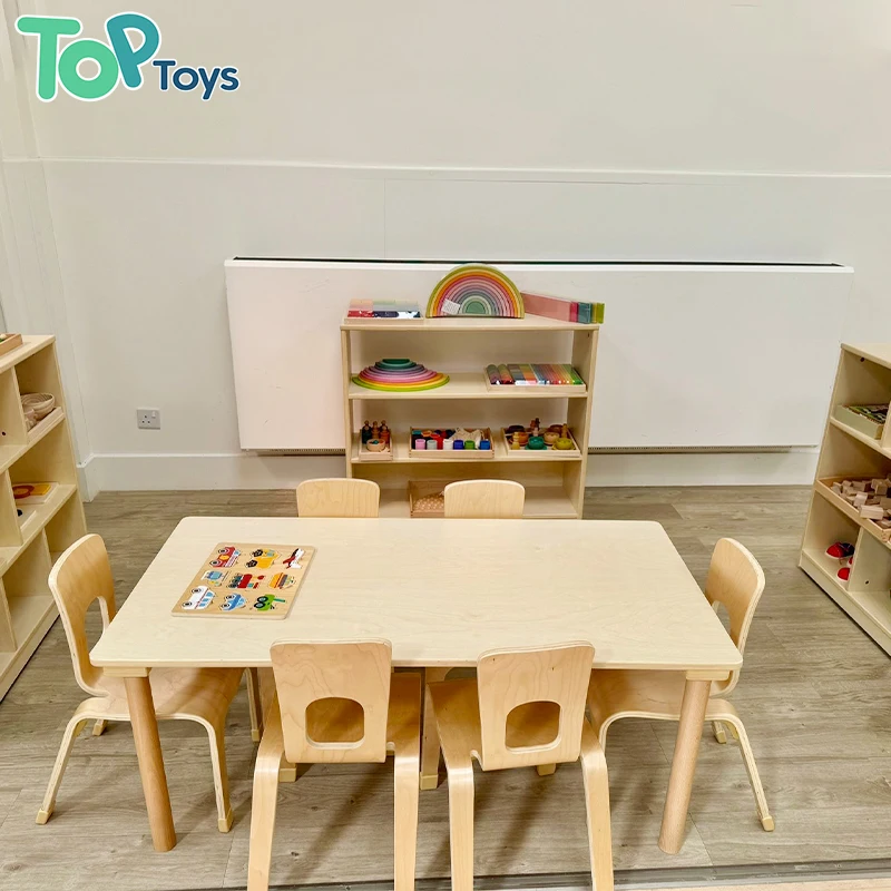 TOP Kindergarten Montessori Table And Chair Set Preschool Furniture And Equipment Nursery Furniture Early Childhood Suppliers