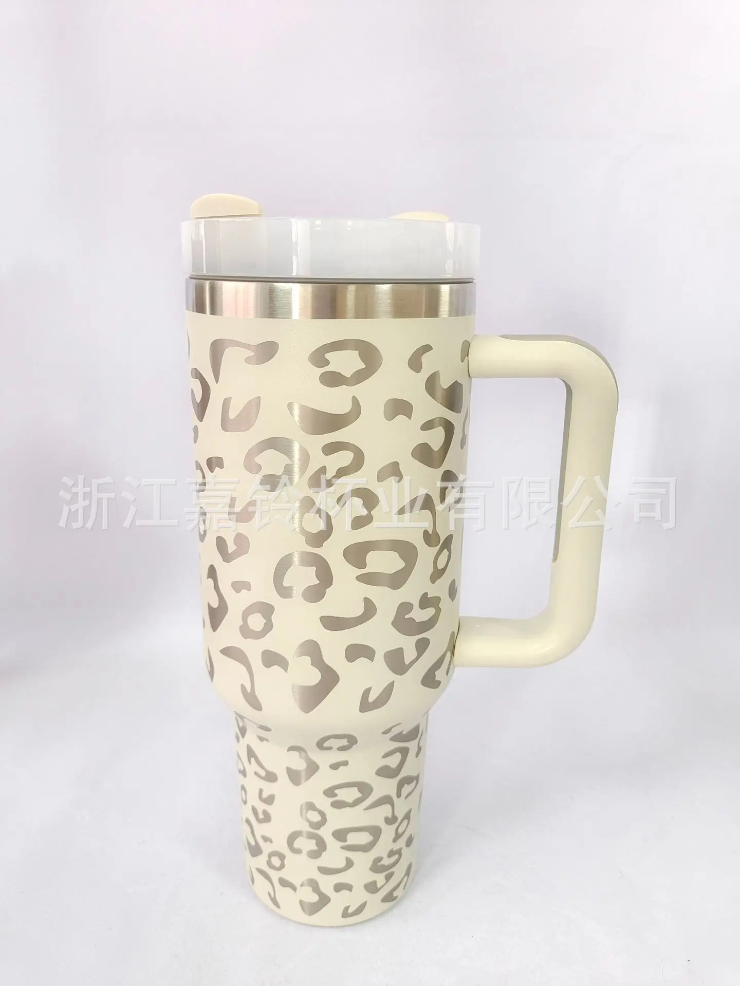 hot sale 30OZ 40 Oz Leopard Cow Engraved Double Insulated Travel Mug H2.0 40Oz Tumbler With Handle