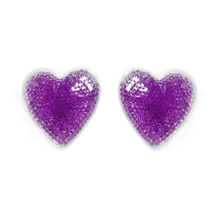Reusable gel beads hot cold pack Heart Shape love Gel Ice Pack for body pain relief