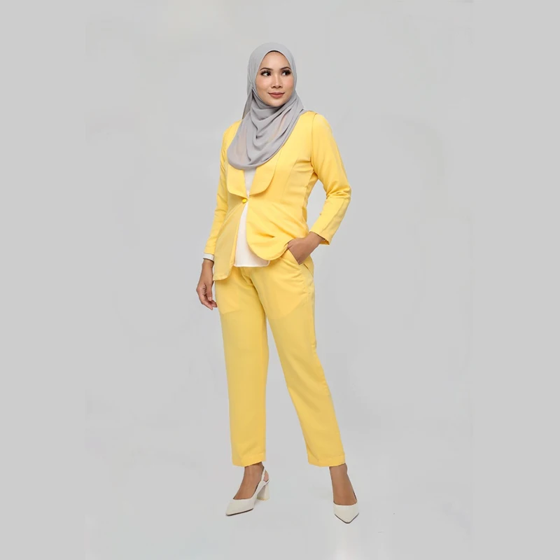 Fashion Printed Style Muslim Loose Cardigan Suit Modern Designs Islamic Women Clothing Hotsale Top And Pant Wholesale Online