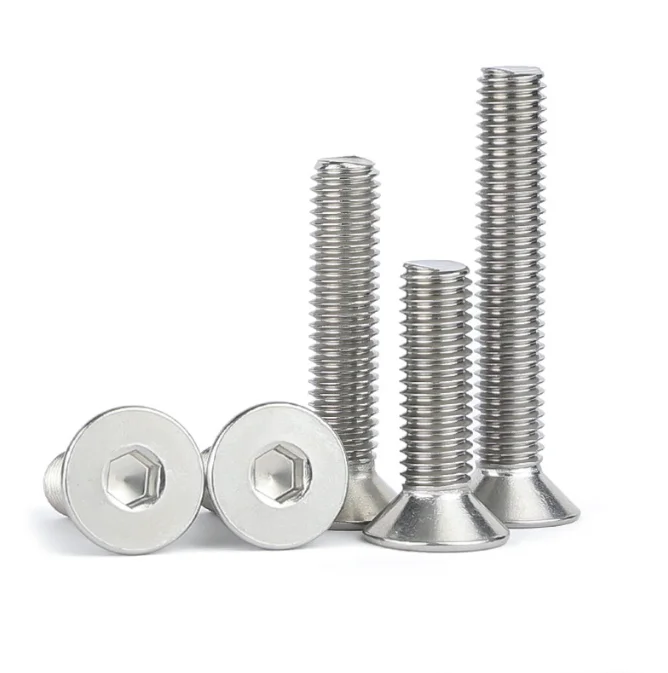 Wholesale Allen Screw CSK Socket Head Hexagon Socket Countersunk Fat Head Screw Stainless Steel 304