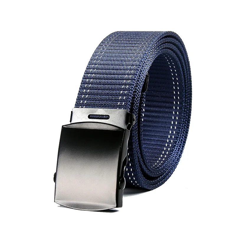Fyzlcion Fashion Genuine Casual Canvas Quick Release Belt Quick Release Cool Jeans Bel