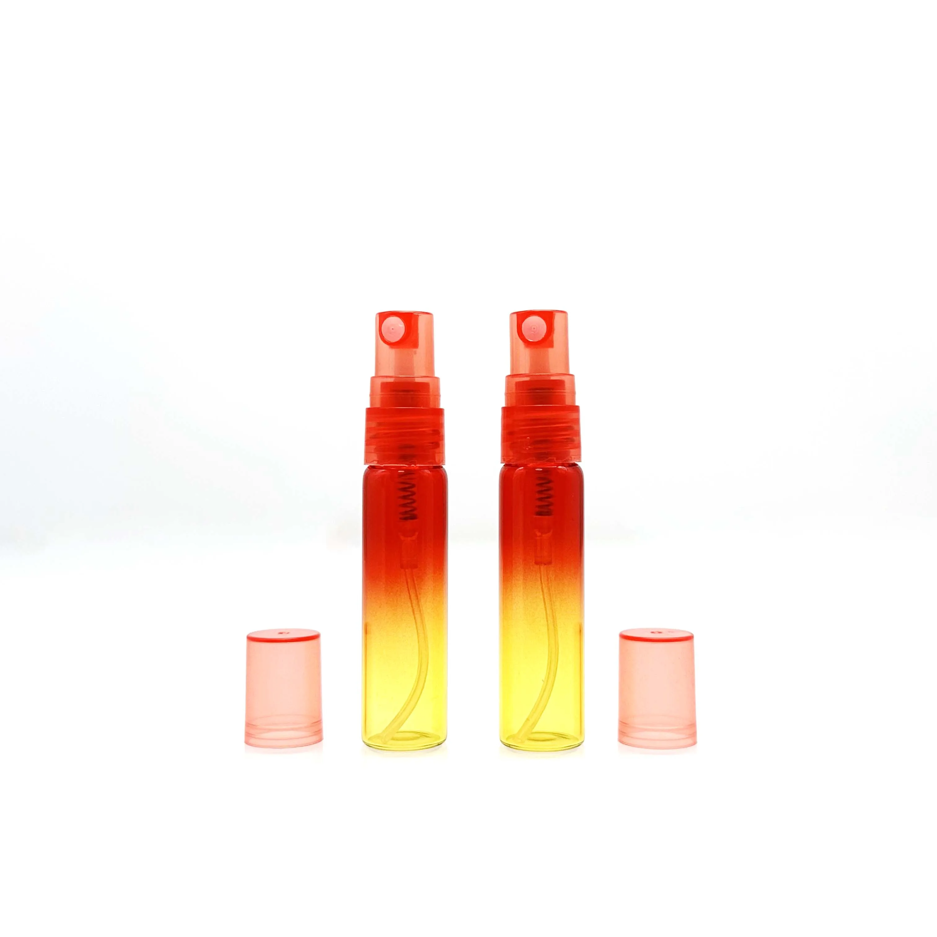 2ml 3ml 5ml 10ml amber glass atomiser bottle with gold spray top