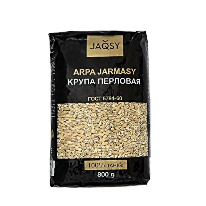 JAQSY new crop best price wholesale barley grains direct supply from Kazakhstan manufacturer, 800 gr bag