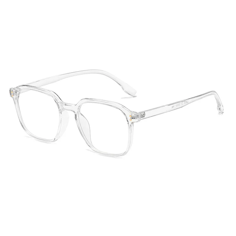 Новые корейские большие очки с защитой от синего света Декоративные Плоские линзы для женщин в стиле ретро трендовые черные очки Мужская квадратная оправа для очков