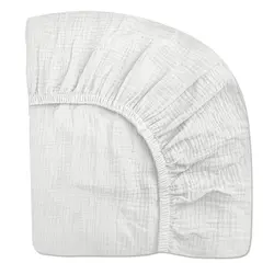 100% хлопок муслиновый супер мягкий размер для стандартной детской кроватки и малыша матрас машинная стирка Натяжная кроватка детская простыня