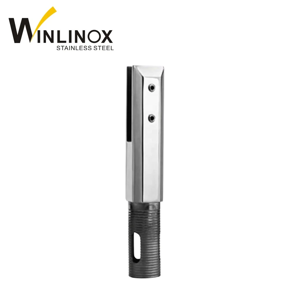 304 stainless steel glass railing clamp spigot insert into concrete