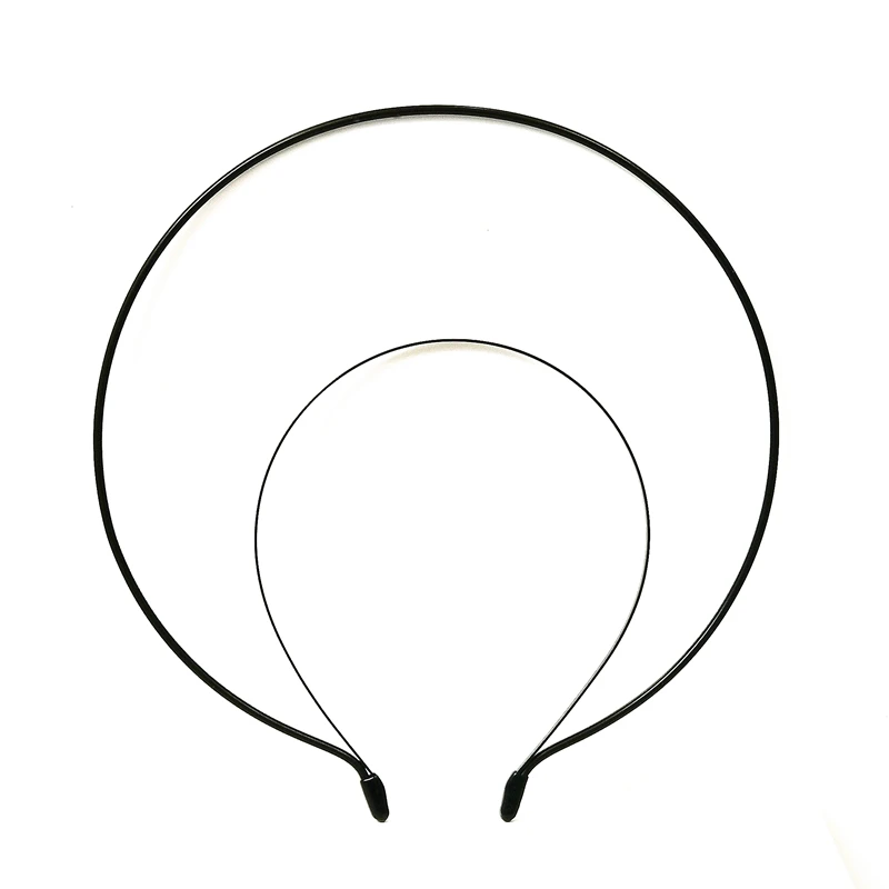Custom Carbon Steel Two Circles Cosplay Anime Headdress Halo Hair Hoop Headband Accessory