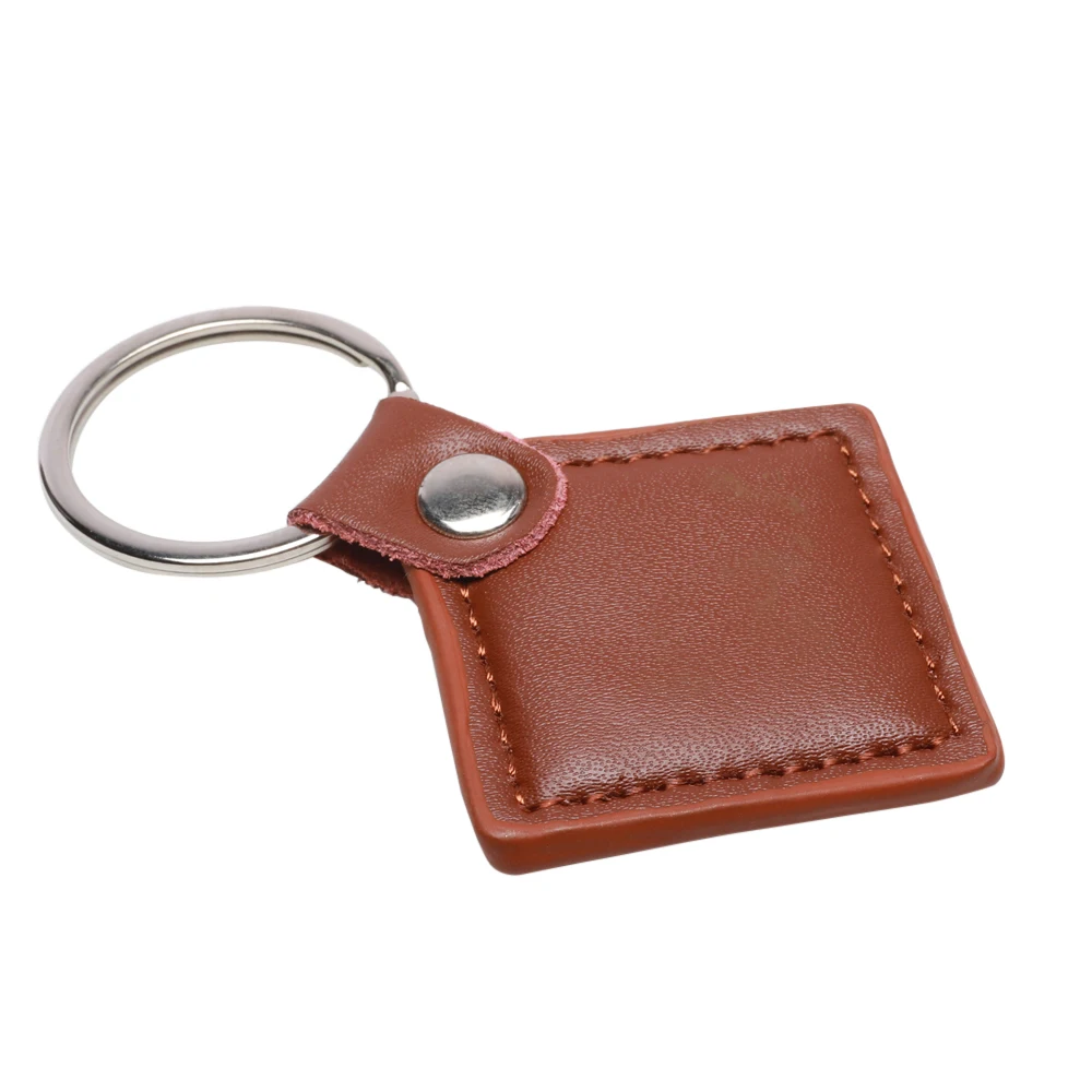 private label rfid nfc leather key fob for door access