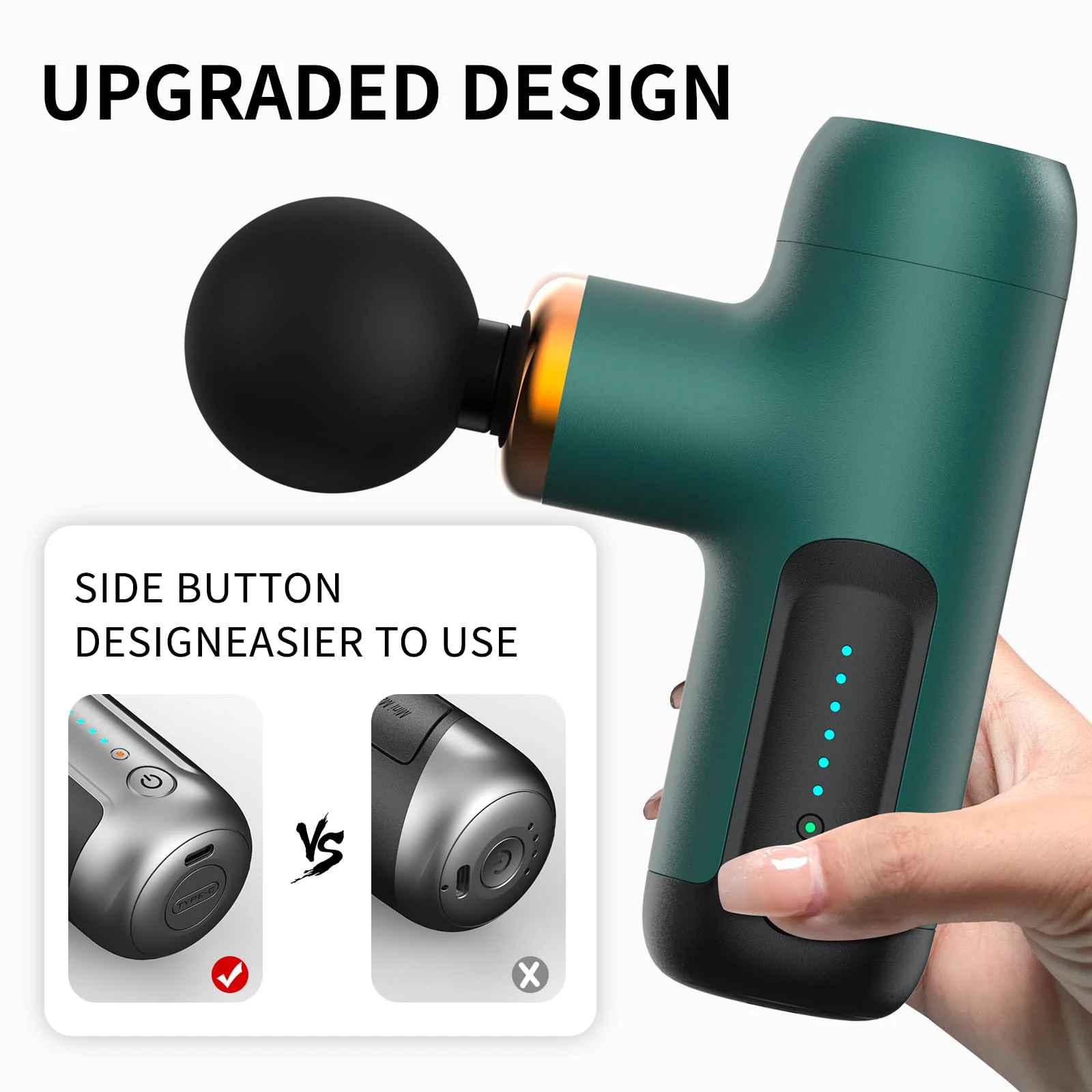 Handy Small Vibrator Electric Handheld Vibro Mini Gun Massagers Massage Machine Portable Massage Gun Logo With Heads Replaceable