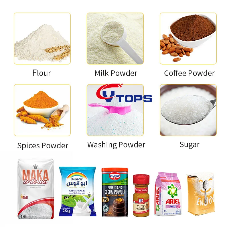 2023 Condiment Cocoa milk coffee Toner power 5-5000g  Auto Powder Filling Machines