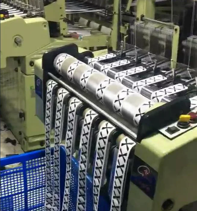 Factory QiXing Flat Tape Elastic and Non-elastic 6-55  Needle Loom Machine