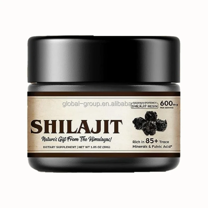 OEM Private Label Shilajit Resin Fulvic Acid Wholesale Bulk 100% Pure Natural Shilajit Extract Liquid Himalayan Shilajit Resin