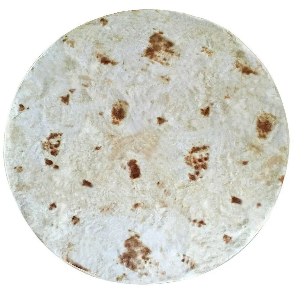 
Wholesale Customized Manufacture Round Baby Tortilla Burrito Blanket 