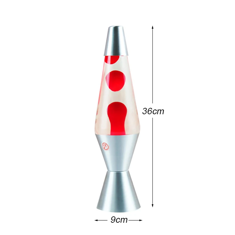 2021 Modern Design Large Bulb Lava Lamp with LED USB Colorful and White Aluminum Body Switch Control for Residential Use