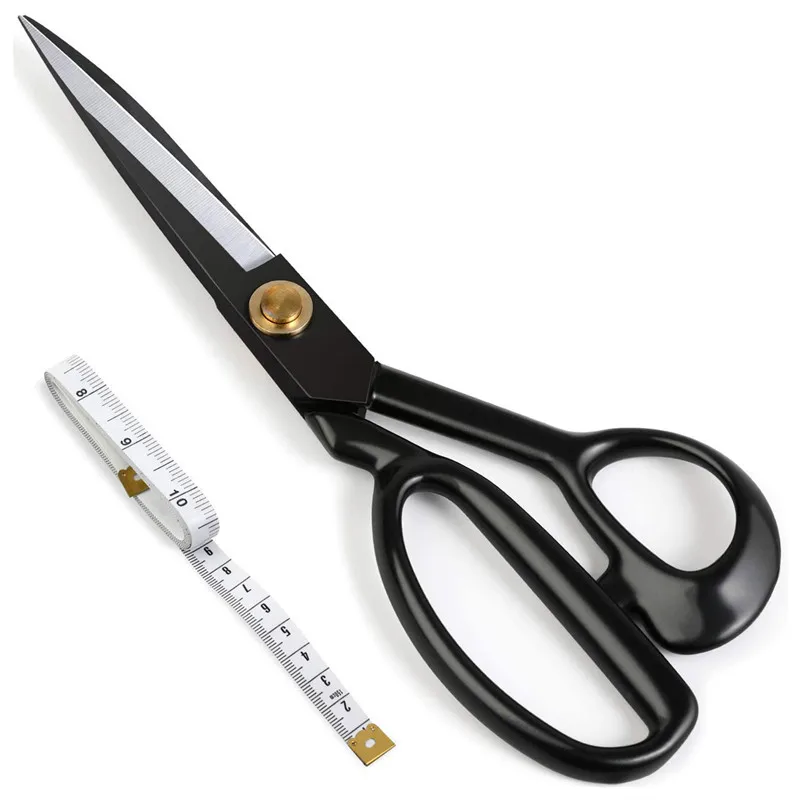 Professional high-carbon steel Black sewing scissors tailor For Dressmaker Sewing Fabric