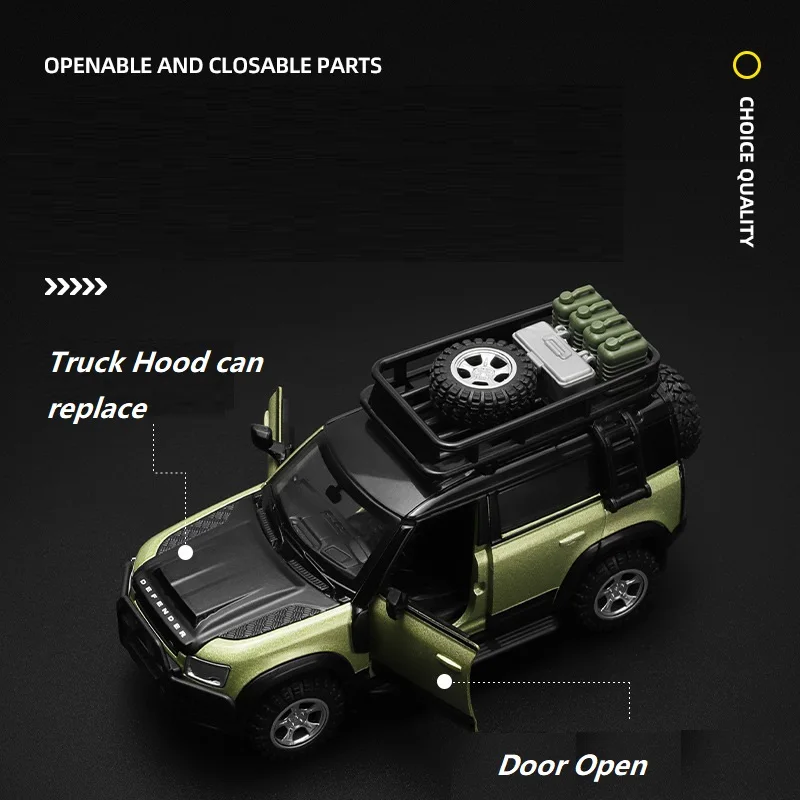 CCA легкосплавный автомобиль детская игрушка 1/43 Land Rover защитник 110 статическая модель в сборе модели автомобиля