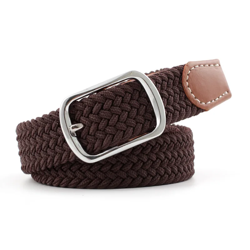 elastic waistband for women men belt Casual elastic braided belt