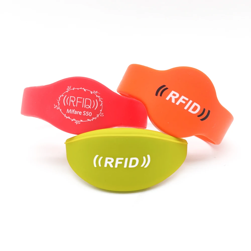 RFID ПВХ карты тканый ремешок на запястье система контроля доступа термотрансферный браслет NFC