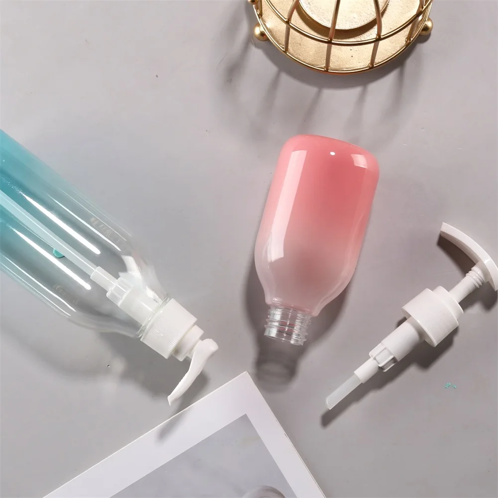 200 ml Body Pump Bottle Face wash container clear shampoo conditioner set lotion cosmetic packaging plastic soft bottle