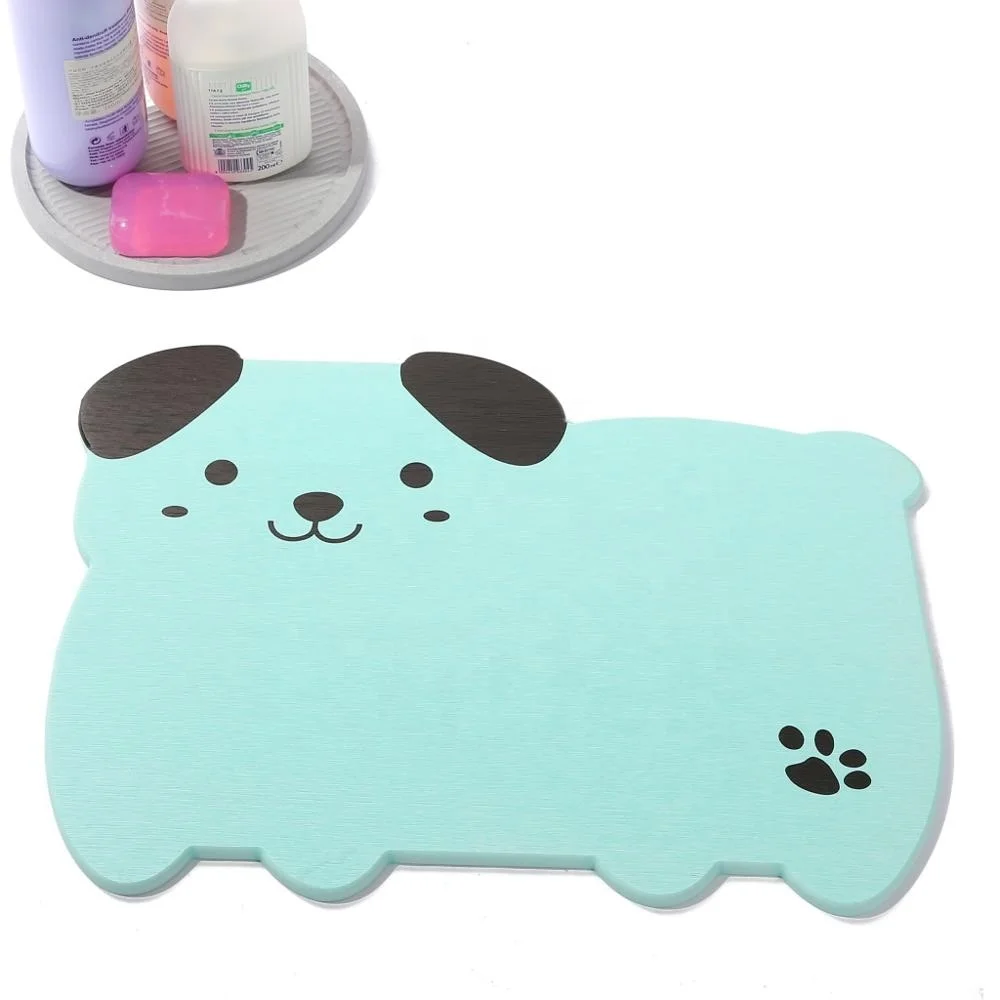 Eco-friendly fast drying diatomaceous earth mat water absorbent diatomite foot mat antibacterial diatomite bath mat