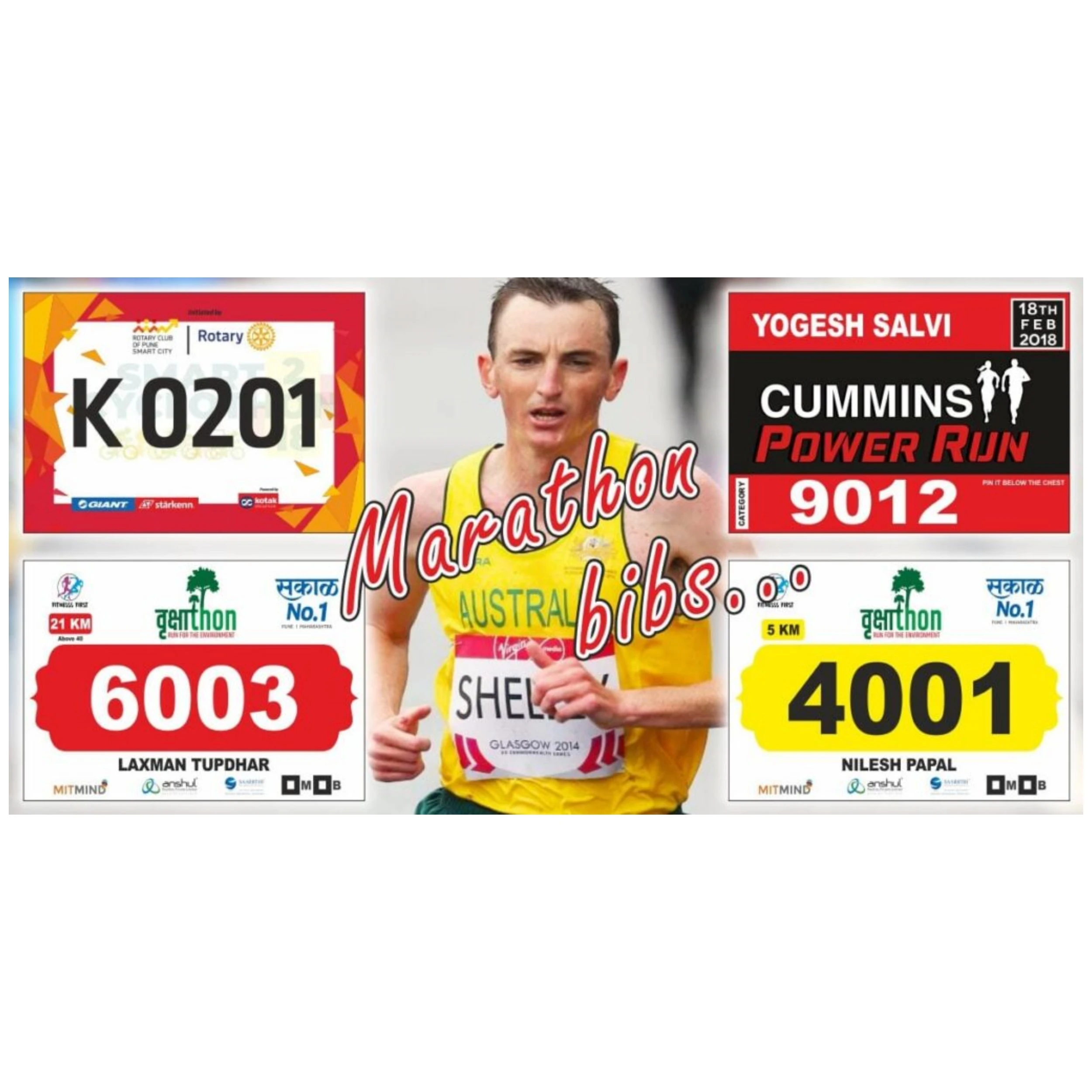 Race Bib Templates | With 7 Running Race Bib Templates Digital Running Printable, Racing Template tyvek wristband custom