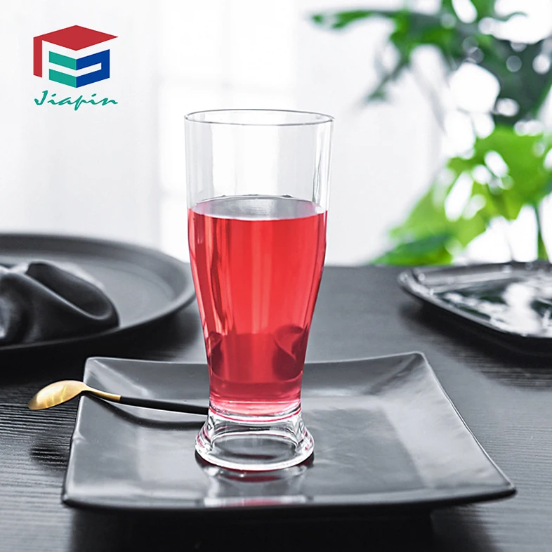 12oz unbreakable Plastic Pilsner glass drinking beer mug cup water glass for camping