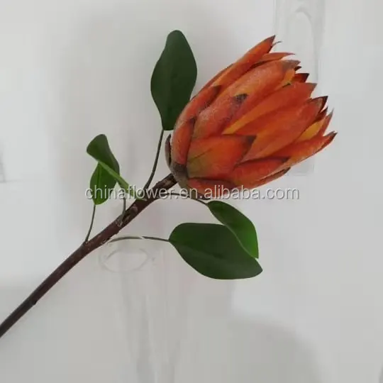 FCR107 Artificial silk flowers faux Protea flower good quality for home or wedding decoration
