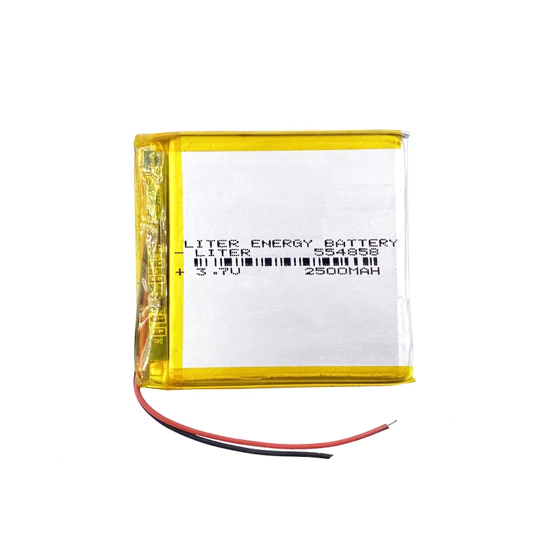 554858 555060 2500mah 3.7V  Li-ion polymer   Li-polymer battery LiPo with PCM