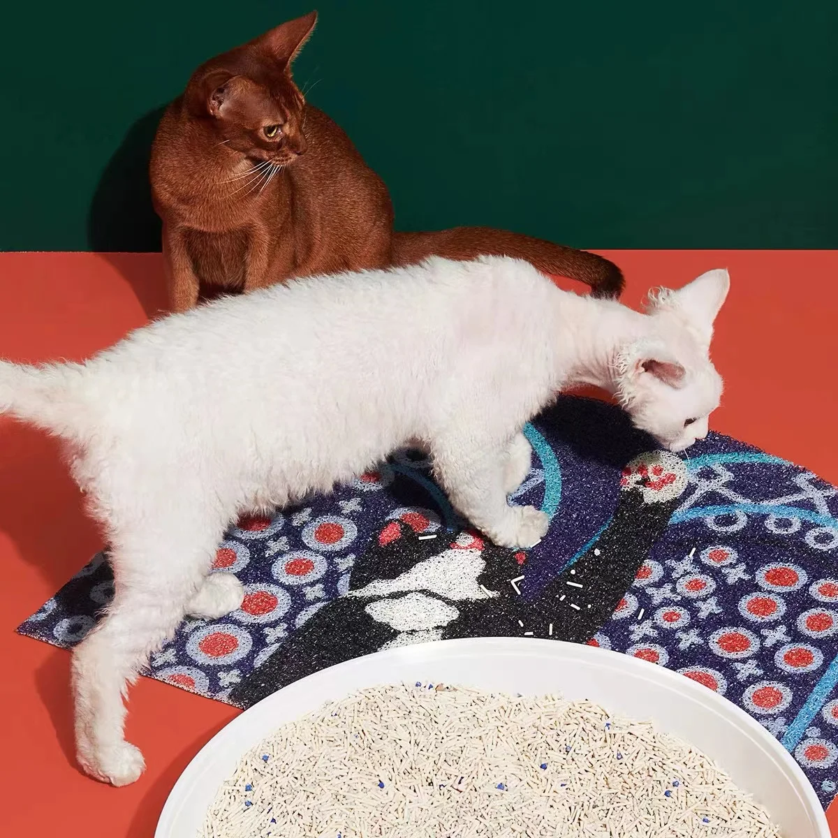 Home Using Pet Products cat litter catcher mat customized pet mat pet feeding mat