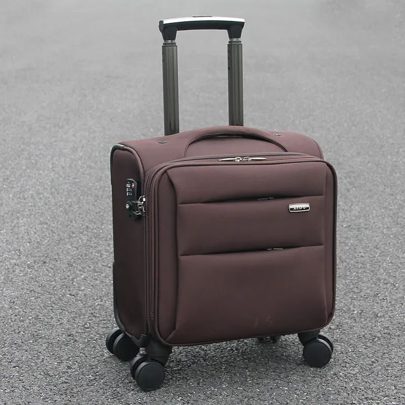 Oxford 8-Wheel luggage Bag, Carry-On 12 14 16 18-Inch,Expandable Luggage,   purple cabin suitcase
