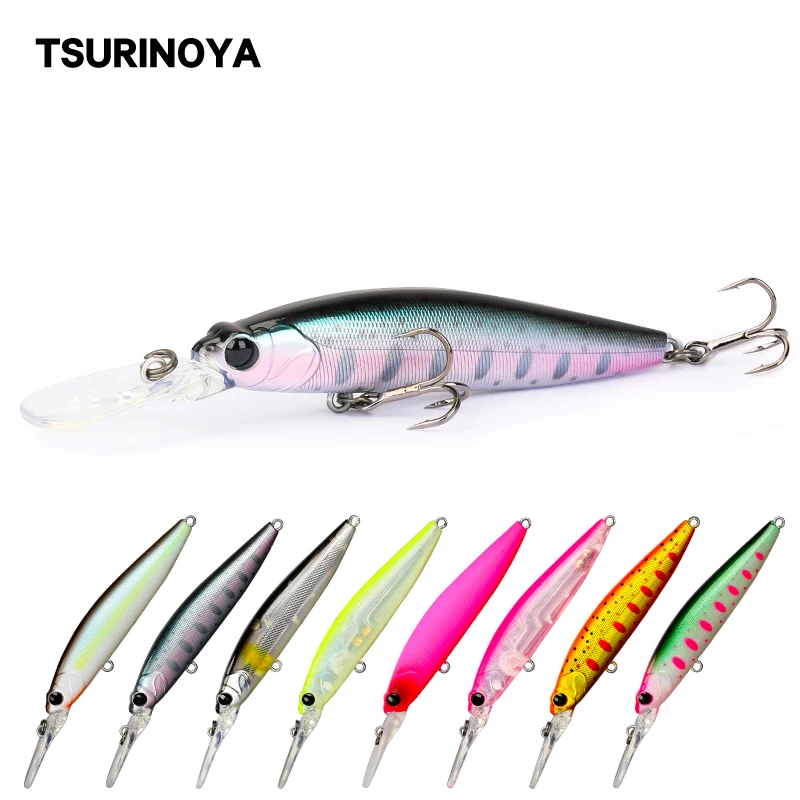 TSURINOYA Fishing Lure DW68 Ranger 70F Floating Minnow Hard Lures 70mm 5.2g Jerkbait Wobblers Swimbait Crankbaits