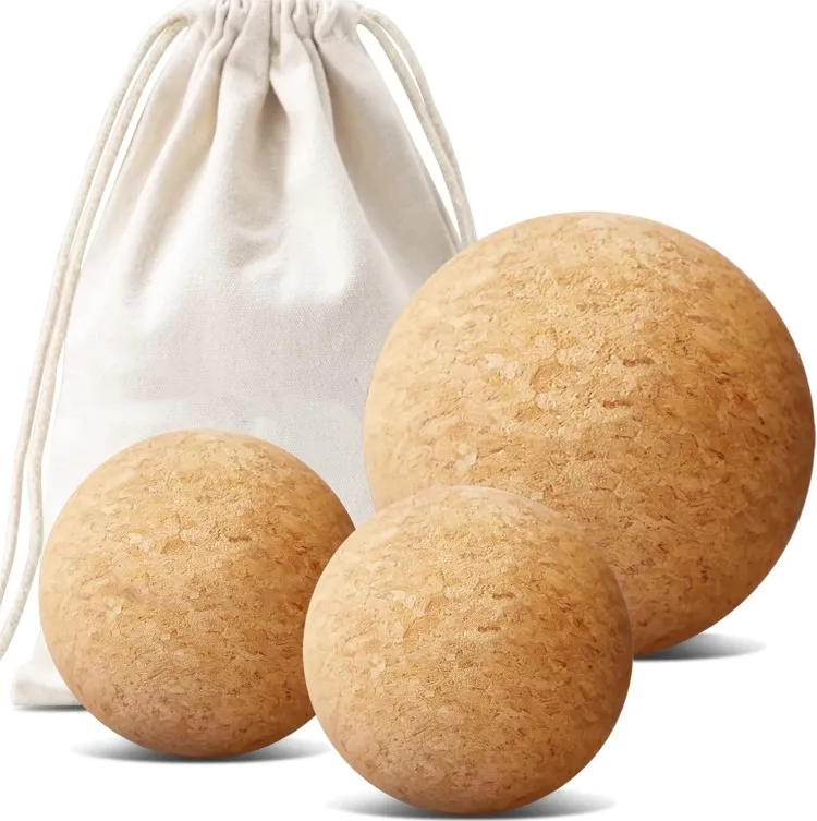 cheap cork massage ball for relax body as a gift to friend